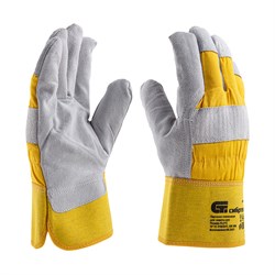 Перчатки спилковые комбинированные, усиленные, утолщенные, размер XL, Сибртех 67903 - фото 741139