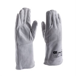 Перчатки спилковые с манжетой для садовых и строительных работ, утолщенные, размер XL, Сибртех 67905 - фото 741156