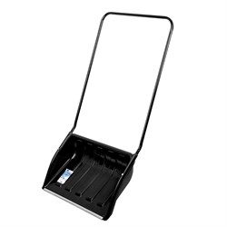 Движок для уборки снега пластиковый, 690х470х1420 мм, стальная рукоятка, Сибртех 61642 - фото 741241