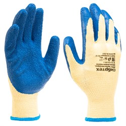 Перчатки трикотажные, полиэфирные, латексное рельефное покрытие, размер 8 Сибртех 677515 - фото 741424