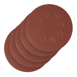 Круг абразивный на ворсовой подложке под "липучку", перфорированный, P 320, 125 мм, 5 шт Сибртех 738137 - фото 741712