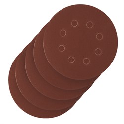 Круг абразивный на ворсовой подложке под "липучку", перфорированный, P 400, 125 мм, 5 шт Сибртех 738147 - фото 741718
