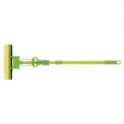 Швабра отжимная 115 см, губка PVA 27 x 5.5 x 6 см, телескопическая рукоятка, зеленая Elfe 93518 - фото 741855