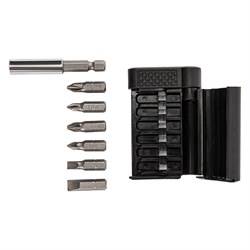 Набор бит, магнитный адаптер для бит, сталь 45Х, 7 предметов, пластиковый кейс Sparta 113945 - фото 747875