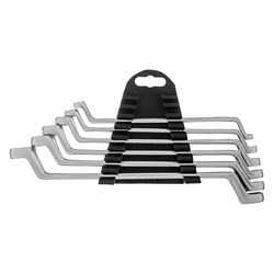 Набор ключей накидных, 6-17 мм, 6 шт, хромированные Sparta 153305 - фото 748227