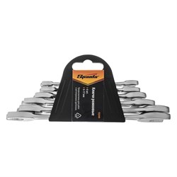 Набор ключей рожковых, 6 х 17 мм, 6 шт, хромированные Sparta 152305 - фото 748370