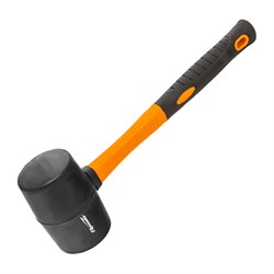 Киянка резиновая, 450 г, черная резина, фибергласовая рукоятка Sparta 11126 - фото 749537