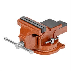 Тиски слесарные, 125 мм, поворотные, с наковальней Sparta 186255 - фото 749721