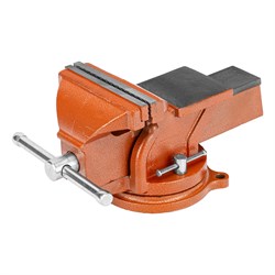 Тиски слесарные, 150 мм, поворотные, с наковальней Sparta 186275 - фото 749751