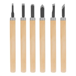 Набор резцов по дереву, 6 шт, Sparta 246065 - фото 749881