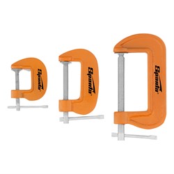 Набор: струбцины G-образные, 3 шт, 25-50-75 мм Sparta 206755 - фото 750075