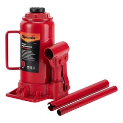 Домкрат гидравлический бутылочный, 10 т, h подъема 200-385 мм Sparta 50325 - фото 750576