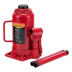 Домкрат гидравлический бутылочный, 16 т, h подъема 220-420 мм Sparta 50327 - фото 750602