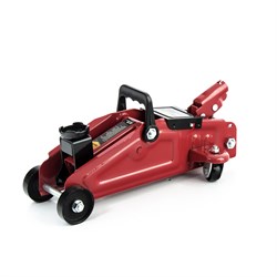 Домкрат гидравлический подкатной, 2 т, h подъема 140-285 мм, в пластиковом кейсе, compact Sparta 510084 - фото 751015