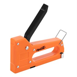 Степлер мебельный пластиковый, со скобами 100 шт, тип скобы 53, 4-8 мм Sparta 42001 - фото 751113