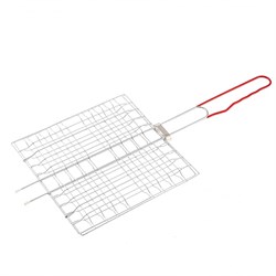 Решетка-гриль 230 x 230 мм, хромированная, PVC рукоятка Sparta 69635 - фото 751224