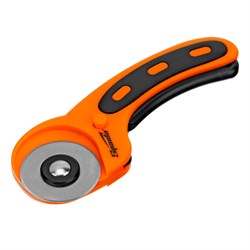 Нож, 45 мм, вращающееся лезвие ролик, пластмассовая ручка пистолетного типа Sparta 789905 - фото 751556