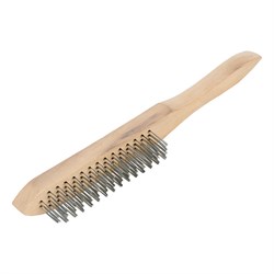 Щетка четырехрядная металлическая с деревянной ручкой Sparta 748225 - фото 751997