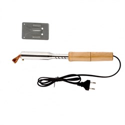 Паяльник электрика с ручкой из дерева, 100 Вт, 220 В Sparta 913104 - фото 753017