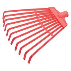 Грабли веерные пластиковые, 240 мм, 11 плоских зубьев, Sparta 61802 - фото 753398