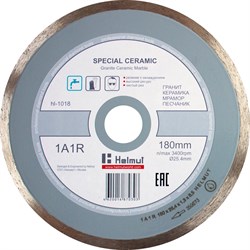 Отрезной алмазный диск Helmut Special Ceramic HL-1018 - фото 75365
