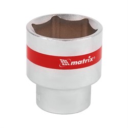Головка торцевая, 30 мм, шестигранная, CrV, под квадрат 1/2, хромированная Matrix 13130 - фото 754127