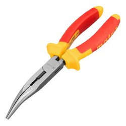 Длинногубцы изогнутые Insulated, 200 мм, двухкомпонентные рукоятки Matrix Professional 17474 - фото 754342