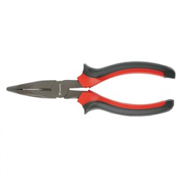 Длинногубцы изогнутые Black Nickel, 180 мм, двухкомпонентные рукоятки Matrix 17460 - фото 754349