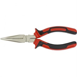 Длинногубцы изогнутые Nickel, 160 мм, никелированные, двухкомпонентные рукоятки Matrix 17420 - фото 754387