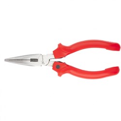 Длинногубцы прямые Standard, 200 мм, шлифованные, пластмассовые рукоятки Matrix 17154 - фото 754506