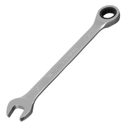 Ключ комбинированный трещоточный, 16 мм, CrV, зеркальный хром Matrix Professional 14809 - фото 755046