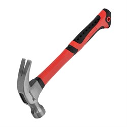 Молоток-гвоздодер, 450 г, боек 27 мм, фибергласовая обрезиненная рукоятка Matrix 10450 - фото 755721