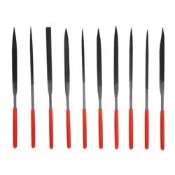 Набор надфилей, 160 х 4 мм, 10 шт, обрезиненные рукоятки Matrix 15818 - фото 755958