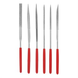 Набор надфилей алмазных, 140 х 50 х 3 мм, 6 шт Matrix 15831 - фото 756017