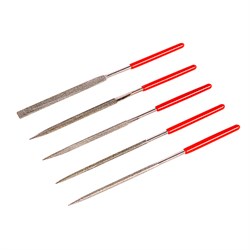 Набор надфилей алмазных, 140 х 70 х 3 мм, 5 шт Matrix 15833 - фото 756025