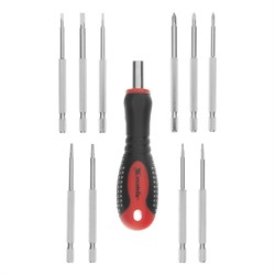 Отвертка для точных работ Matrix Fusion реверсивная 11 предметов 11582 - фото 756361