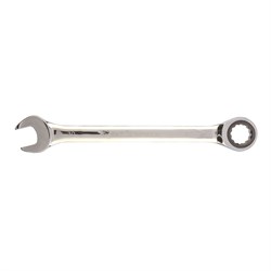 Ключ комбинированный трещоточный, 30 мм, CrV, зеркальный хром Matrix 14817 - фото 757367