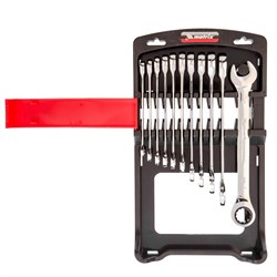 Набор ключей комбинированных, трещоточных 11 шт. Matrix 14795 - фото 757375