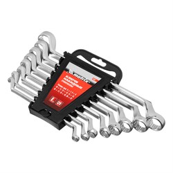 Набор ключей накидных, 6-22 мм, CR-V, 8 шт, полированный хром Matrix 15332 - фото 757447