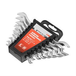 Набор ключей рожковых, 6-22 мм, 8 шт, CrV, хромированные Matrix 15276 - фото 757492