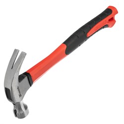 Молоток-гвоздодер optimal, 450 г, боек c магнитом, фибергласовая обрезиненная рукоятка Matrix 10454 - фото 757616