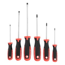 Набор отверток, сталь S2, двухкомпонентные рукоятки, 6 шт Matrix Professional 13303 - фото 757680