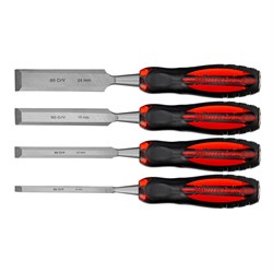 Набор долот-стамесок плоских "Тигровый глаз", 4 шт, 6-12-18-24 мм Matrix 24432 - фото 758393