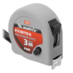 Рулетка измерительная Matrix 3 м 16 мм 31016 - фото 758588