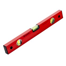 Уровень алюминиевый, 400 мм, 3 глазка, красный, линейка Matrix 33220 - фото 759015