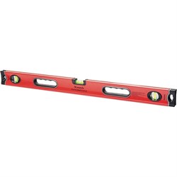 Уровень алюминиевый, 1200 мм, 3 глазка, ударопрочные заглушки, двухкомпонентные ручки Matrix ProFI 34310 - фото 759584