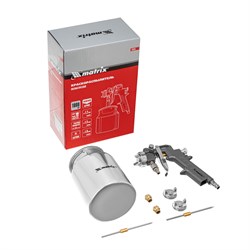 Пневматический краскораспылитель Matrix с нижним бачком 1, 0 л 57316 - фото 760661