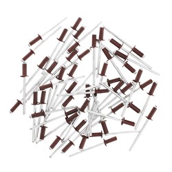 Заклепки 4.0 х 10 мм RAL 3005, красное вино, 50 шт Matrix 40688 - фото 761995