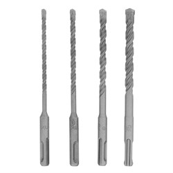Набор буров по бетону, 5-6-8-10 х 160 мм, 4 шт, в пластиковой коробке, SDS Plus Matrix 71094 - фото 762999