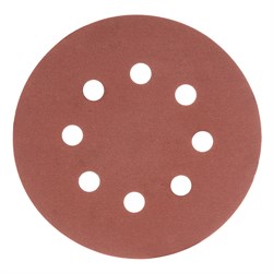 Круг абразивный на ворсовой подложке под "липучку", перфорированный, P 500, 125 мм, 5 шт Matrix 73816 - фото 764658
